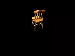 Wooden Chair 3d Low-poly  3D model