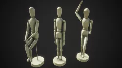 Wooden Figurines Printable Ik Models 3D model