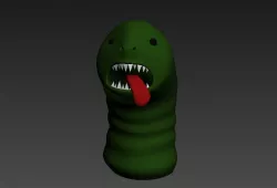 Worm Monster 3D model