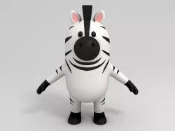 Zebra Character 3D model