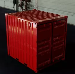 10FT ISO Shipping Container 3D model
