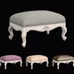 230 Carpenter Casual chair foot stool 683x483x305 3D model