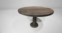 26- Round Table medieval quality UE4 Low-poly  3D model