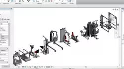 34 Gym models Revit Family 2015 3D model