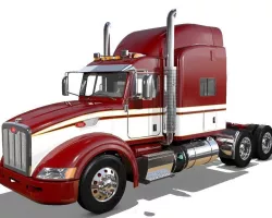 386 Semi Truck 3D model