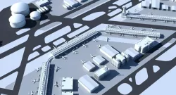 3D Airport 3D model