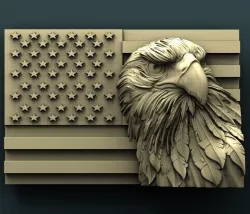 3d STL models for CNC American Eagle 3D model