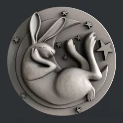 3d STL models for CNC bunny 3D model