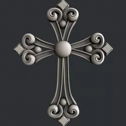 3d STL models for CNC cross 3D model