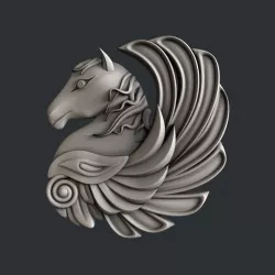 3d STL models for CNC horse 3D model