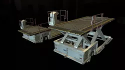 Airport Cargo Loader Low-poly  3D model