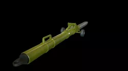 Airport Tow Bar Low-poly  3D model