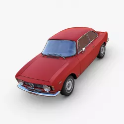 Alfa Romeo GTA Low-poly  3D model