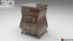 Alura Nightstand 3D model