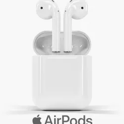 Apple AirPods with Charging Case Low-poly  3D model