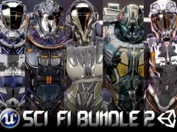 Armors Bundle 2 Low-poly  3D model