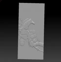 bas-relief of eagle 3D model