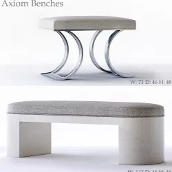 Bernhardt Axiom Bench 3D model