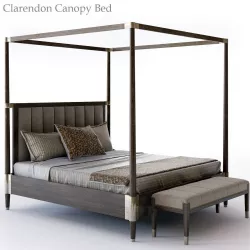 Bernhardt Clarendon Canopy Bed 3D model