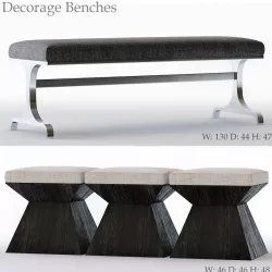 Bernhardt Decorage Bench 3D model