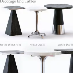 Bernhardt Decorage End Table 3D model