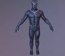 Black Panther VR Game Model Low-poly  3D model