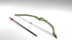 Bow and Arrow - Recurve 3D model