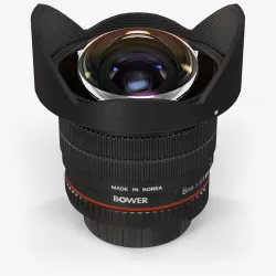 Bower 8mm f 3-5 AS IF UMC Fish-eye CS II AE Nikon F mount Lens Low-poly  3D model