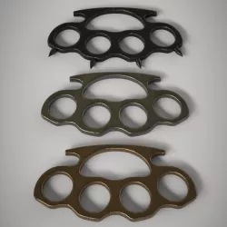 Brass Knuckles 3 Pack Low-poly  3D model