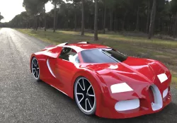 bugatti veyron 3D print model