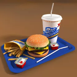 Burger Set 3D model