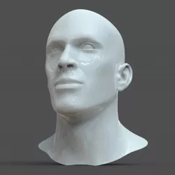 CAD-friendly Man Head Model M1P1D0V1head 3D model