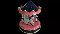 Carousel Toy 3D model