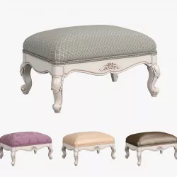 Carpenter Casual chair foot stool 3D model