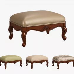 Carpenter Casual chair foot stool  3D model