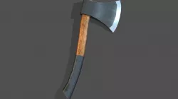Cartoon Axe Low-poly  3D model