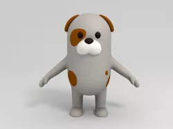 Cartoon Dog 3D model