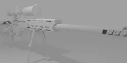 CDX Sniper Rifle 3D model