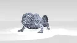 Chameleon Voronoi 3D model