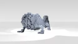 Chameleon Voxel 3D model