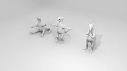 Character Low-poly  3D model