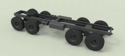 Chassis 8x8 for truck 3D model