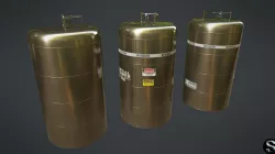 Chemical Container 4 Low-poly  3D model