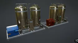 Chemical Container 6 Low-poly  3D model
