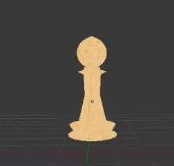 Chess pawn Low-poly  3D model