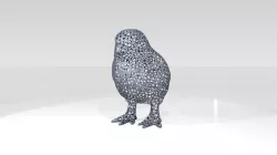Chick Voronoi 3D model