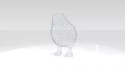 Chick Wireframe 3D model