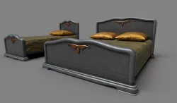 Classic beds 3D model