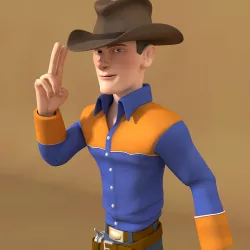Cowboy 3D model