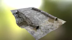 Creek bridge lowpoly Low-poly  3D model